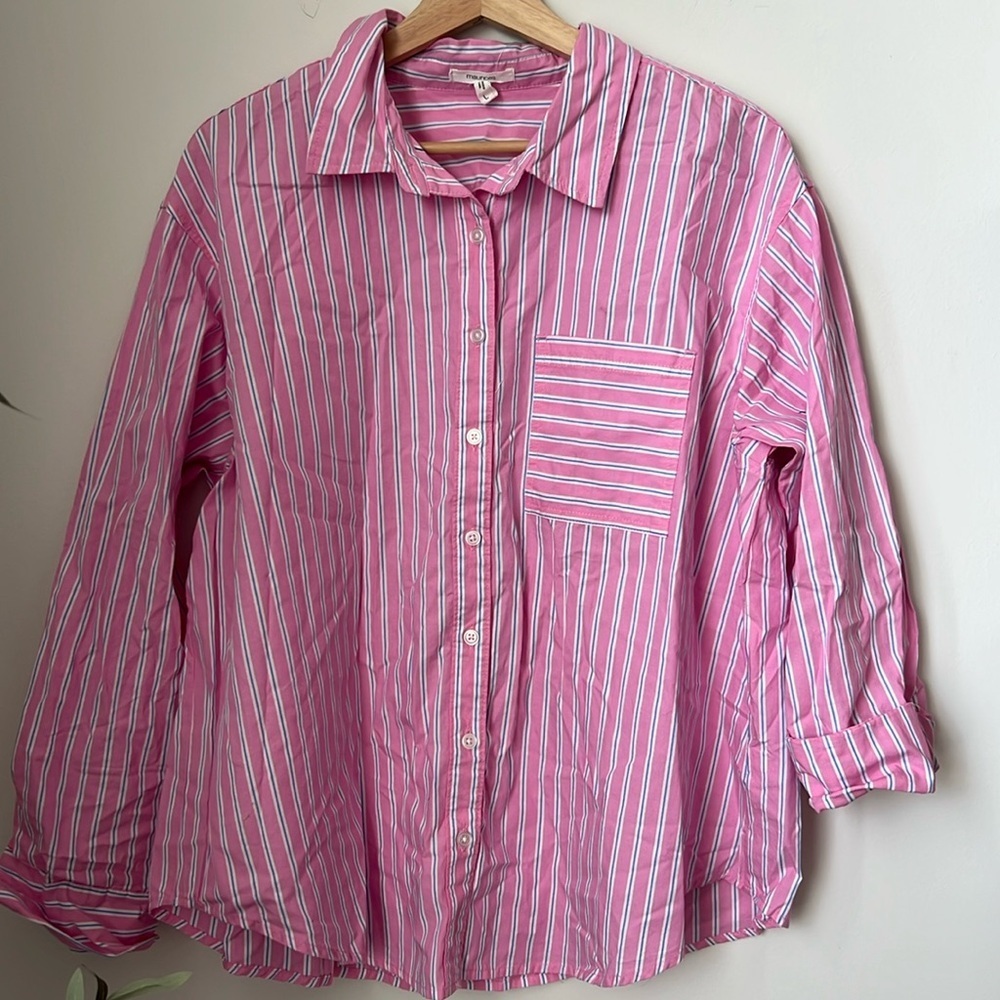 Maurice’s 90s Prep Relaxed Button Up Shirt - Picture 2 of 6